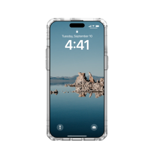 Чехол UAG Plyo для iPhone 15 Pro с MagSafe, прозрачный/серебро (Ice/Silver)