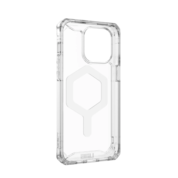 Чехол UAG Plyo для iPhone 15 Pro с MagSafe, прозрачный/белый (Ice/White)